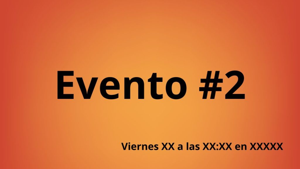 Evento #2 – Recital en vivo