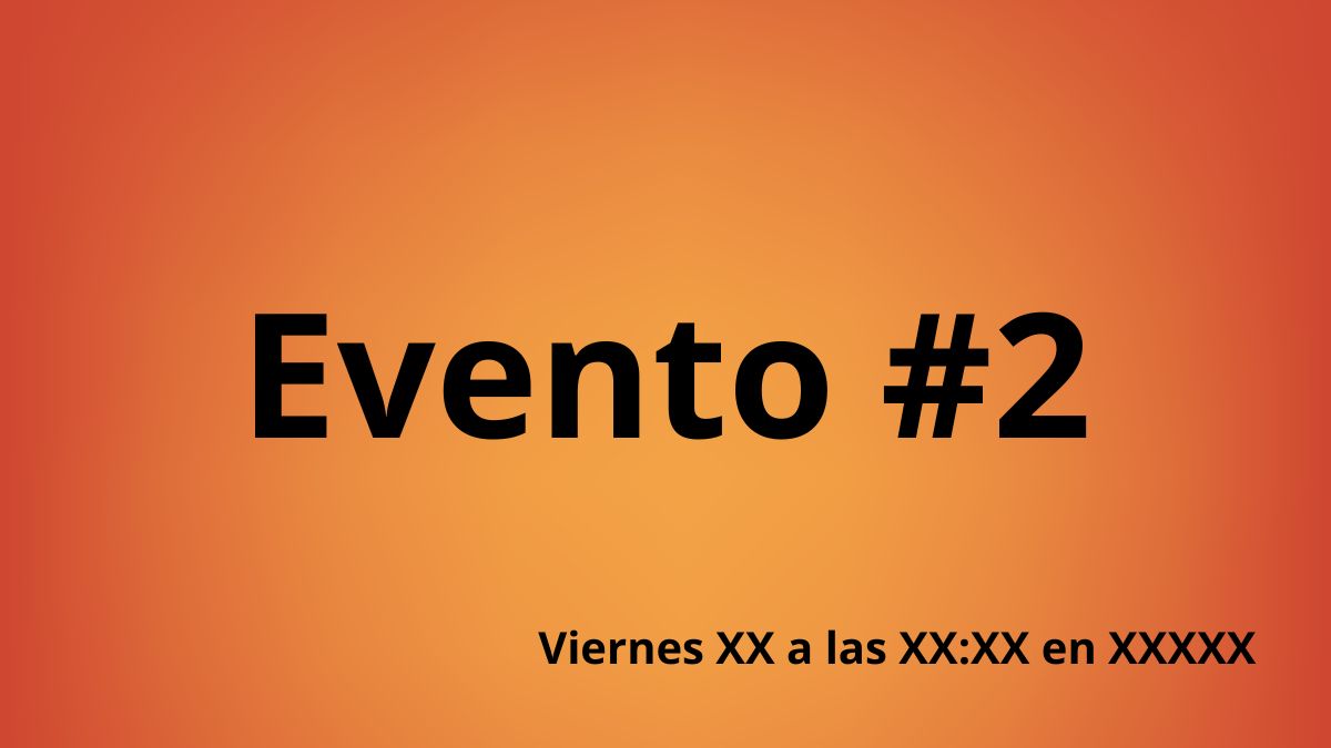 Evento #2 – Recital en vivo